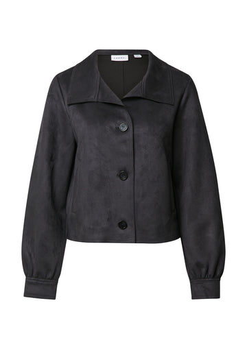 Jacke in Lederoptik
