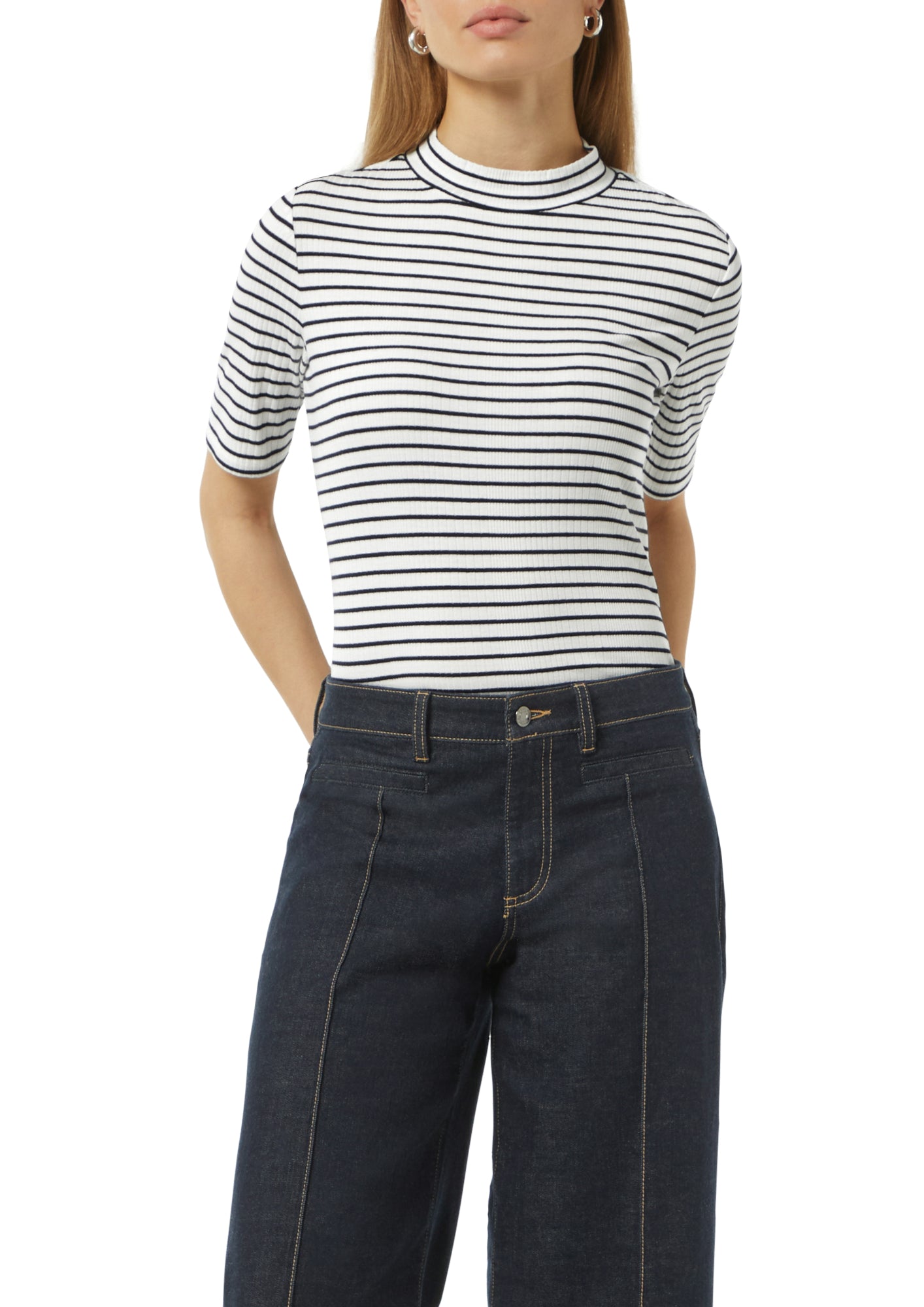 comma T-Shirts weiß