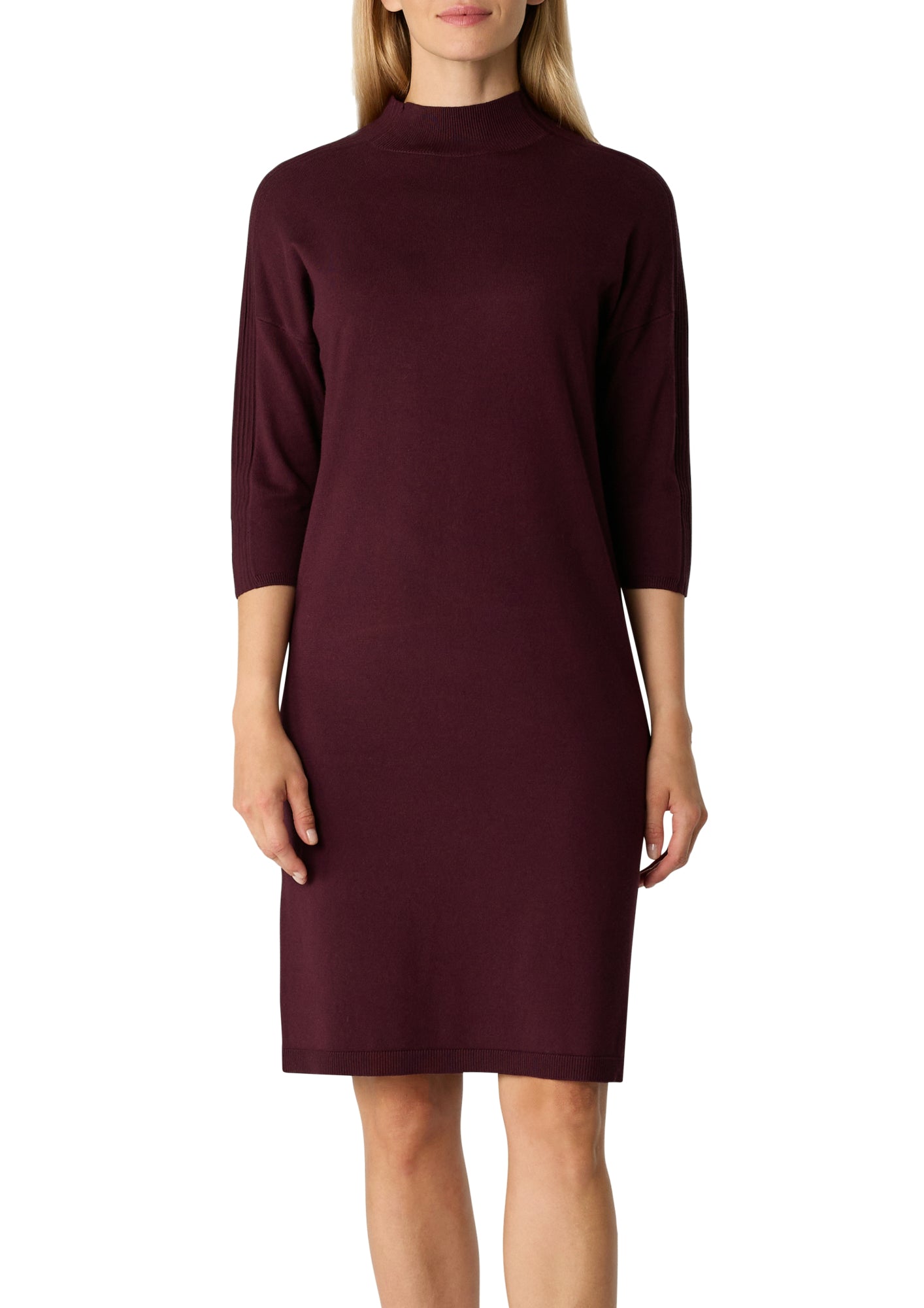 comma Kleider dunkelrot