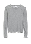 comma Langarmshirts grau