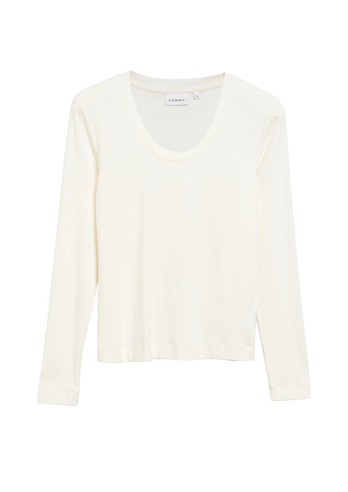 comma Langarmshirts weiß