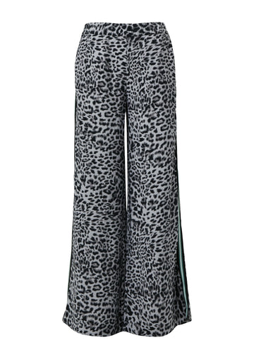 Palazzo-Hose mit Leo-Print