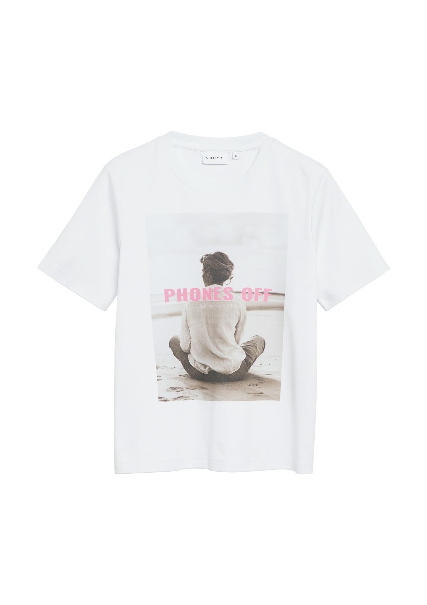 comma T-Shirts weiß