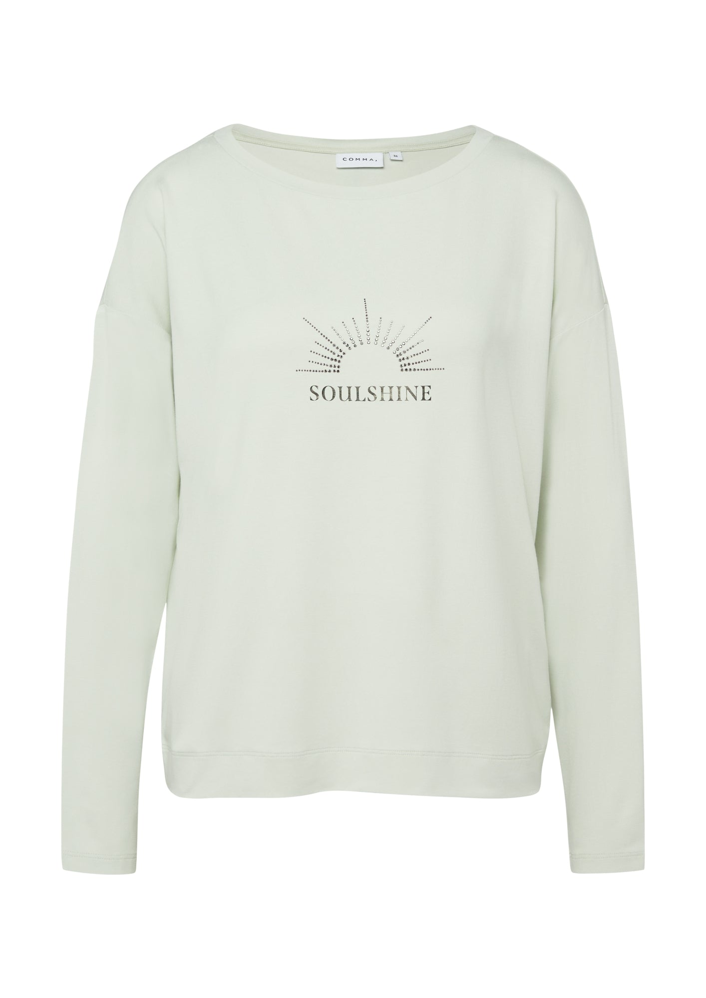 comma Langarmshirts türkis