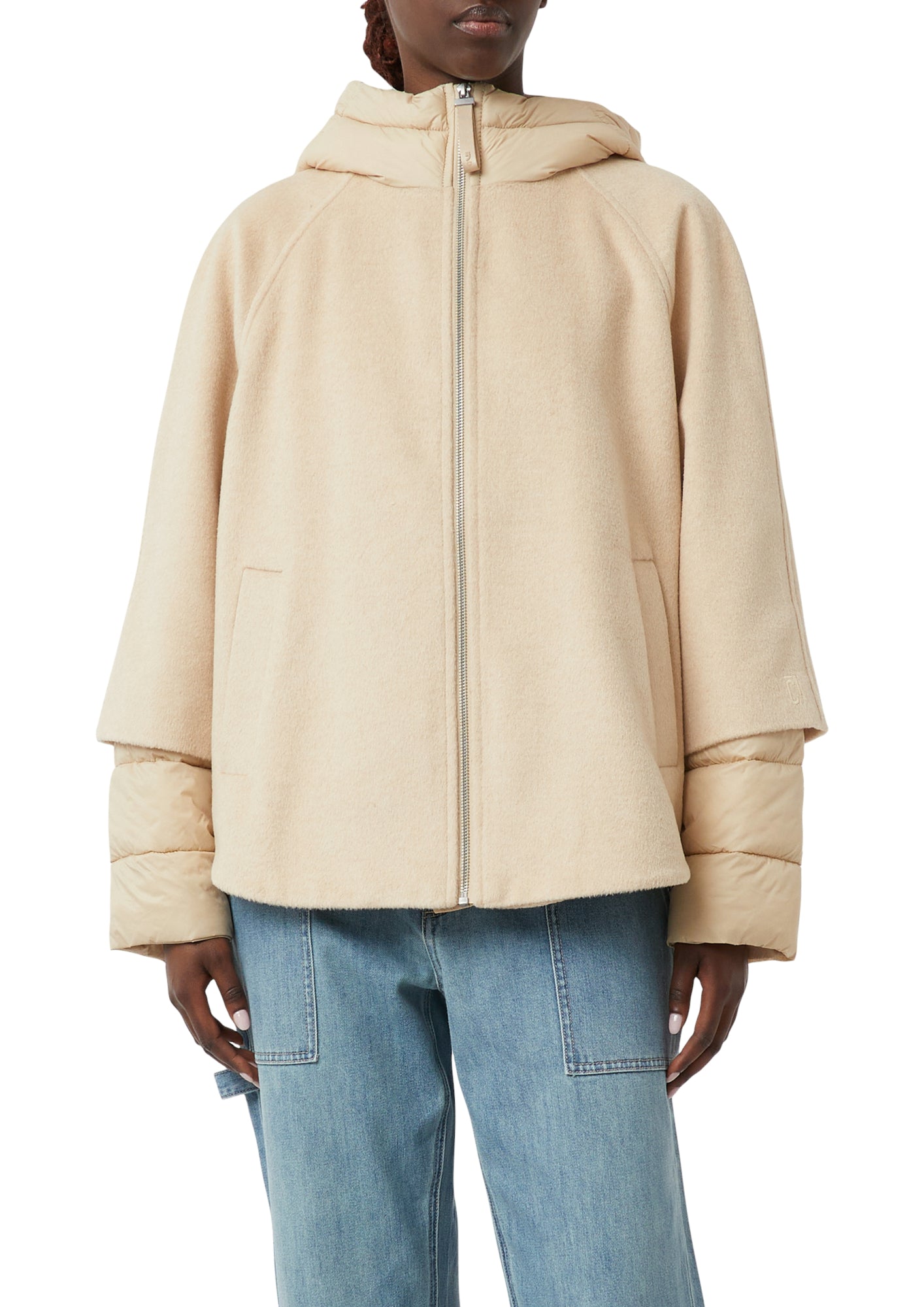 comma casual identity Sweatjacken braun