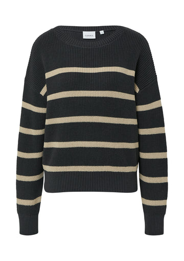 Gestreifter Strickpullover