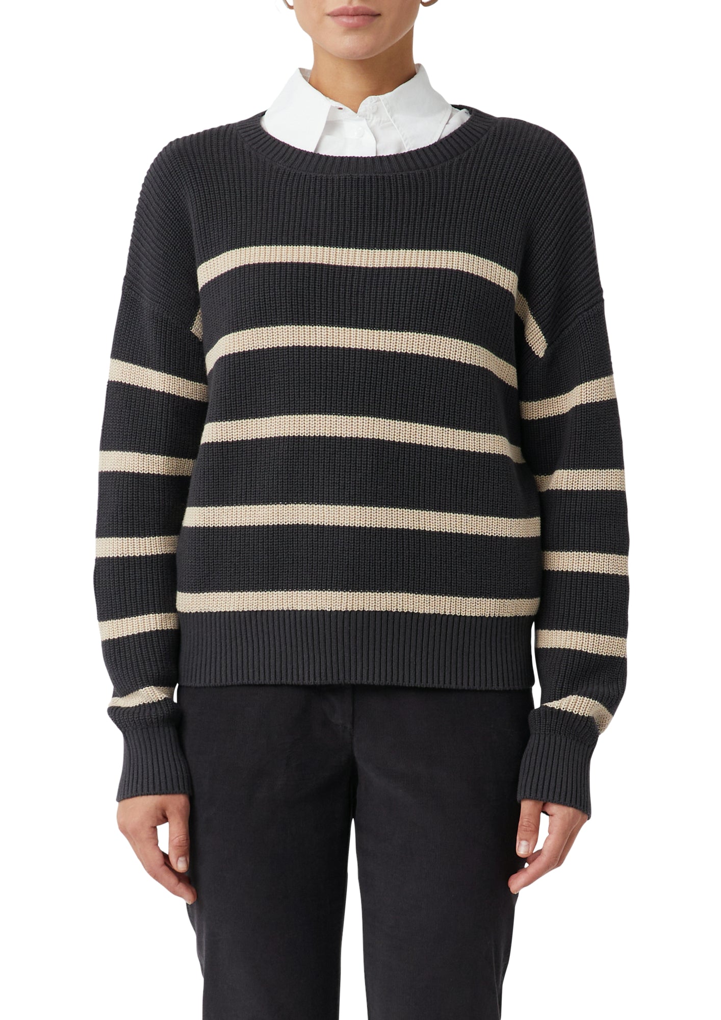 comma casual identity Pullover  schwarz
