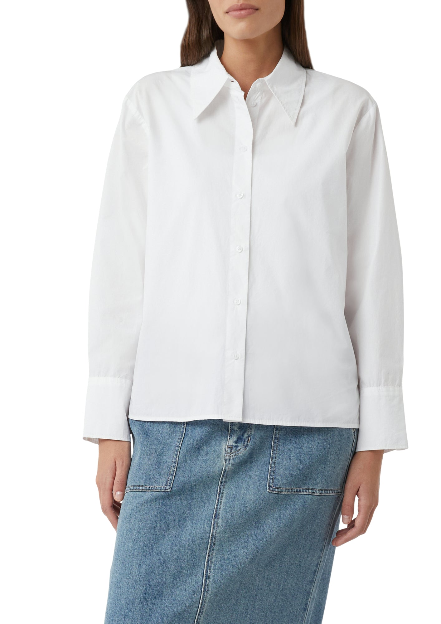 comma casual identity Blusen weiß