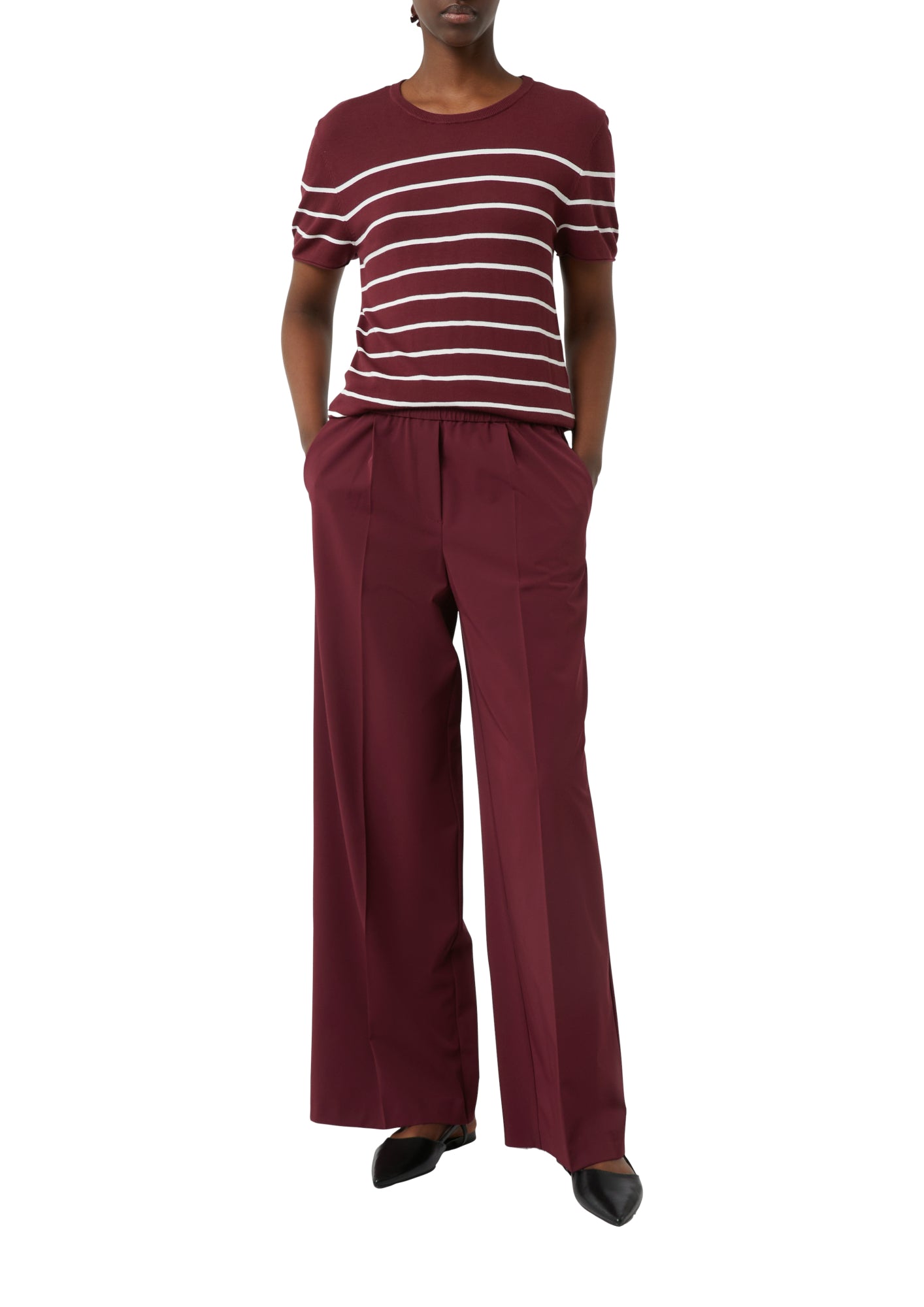 comma casual identity Pullover  bordeaux