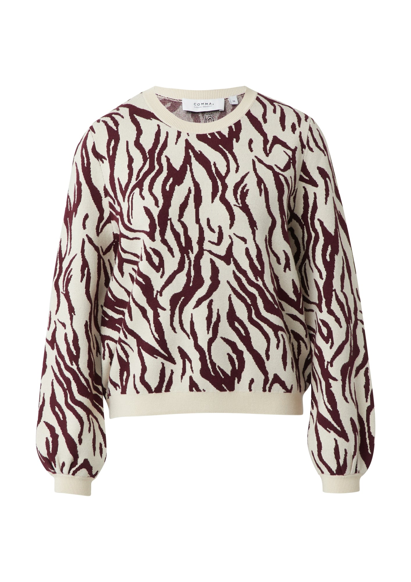 comma casual identity Pullover braun