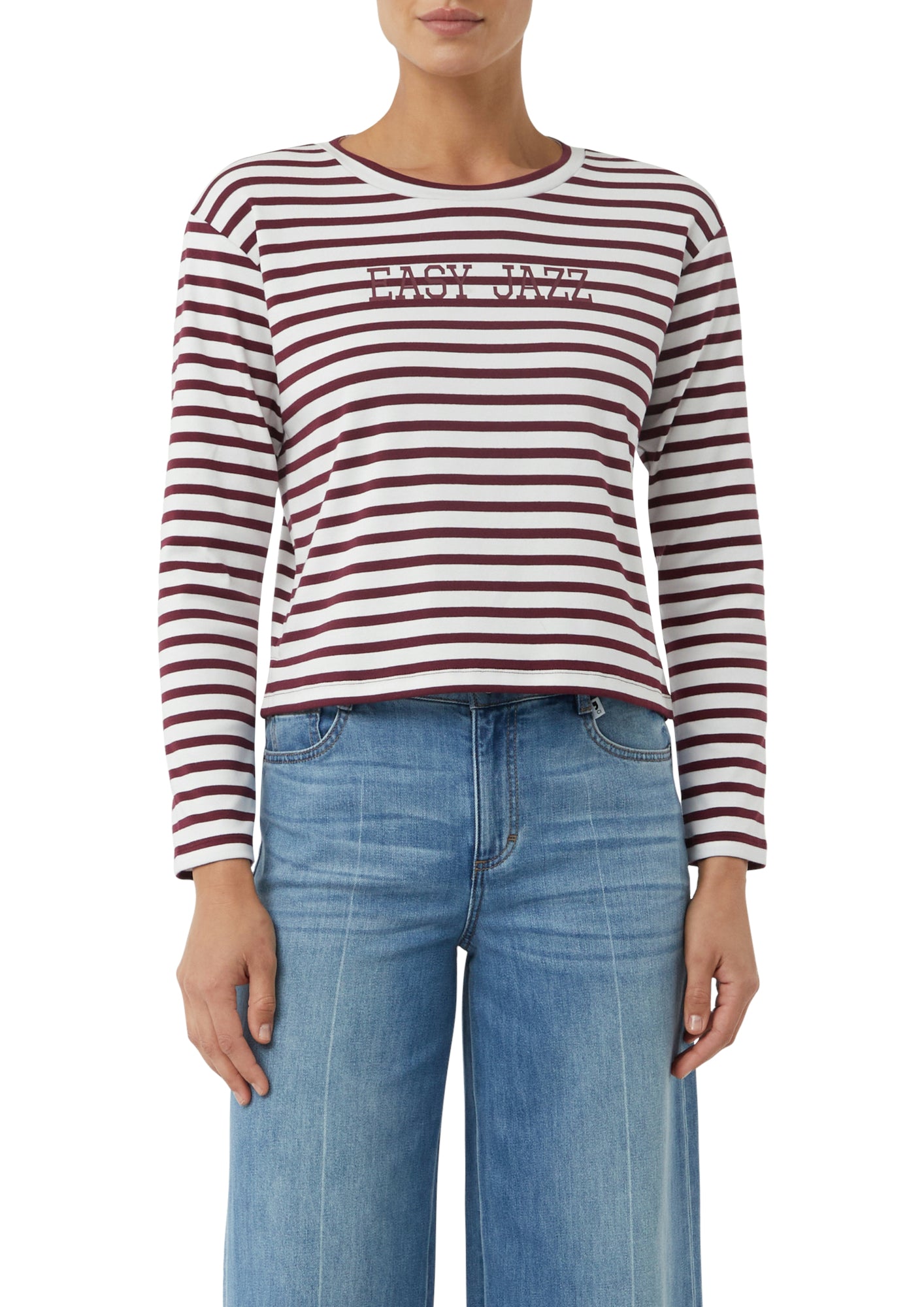 comma casual identity Langarmshirts rot