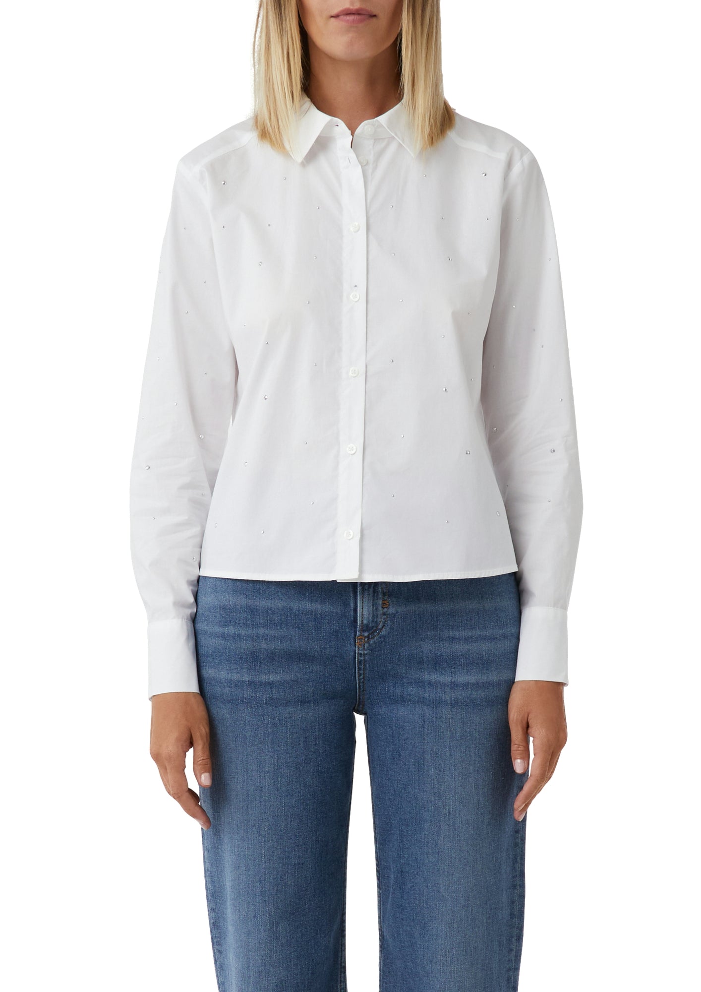 comma casual identity Blusen weiß