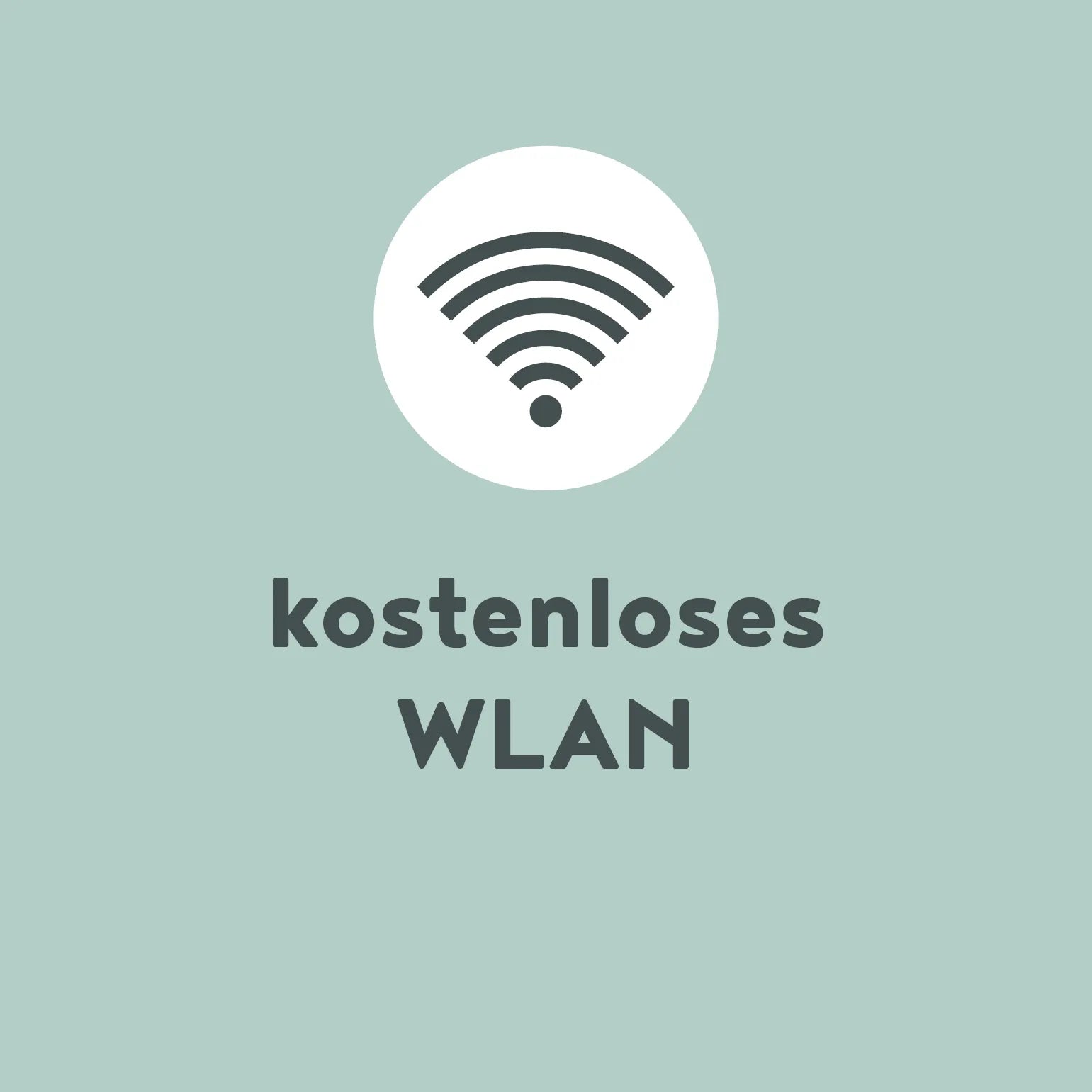 Das kostenlose Wlan im freys Restaurant.