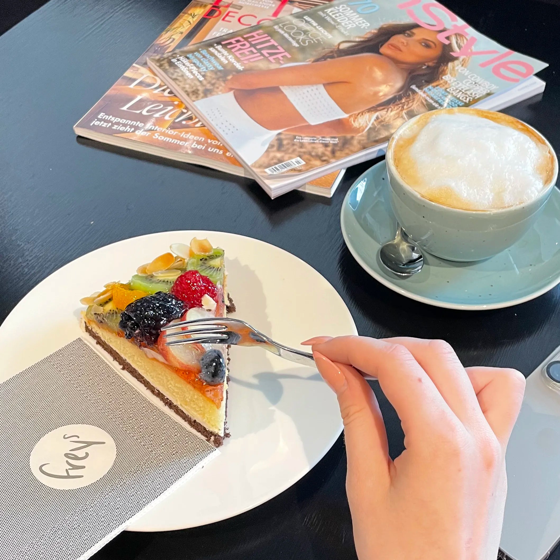 Ein Kuchen vom freys Restaurant in Cham.