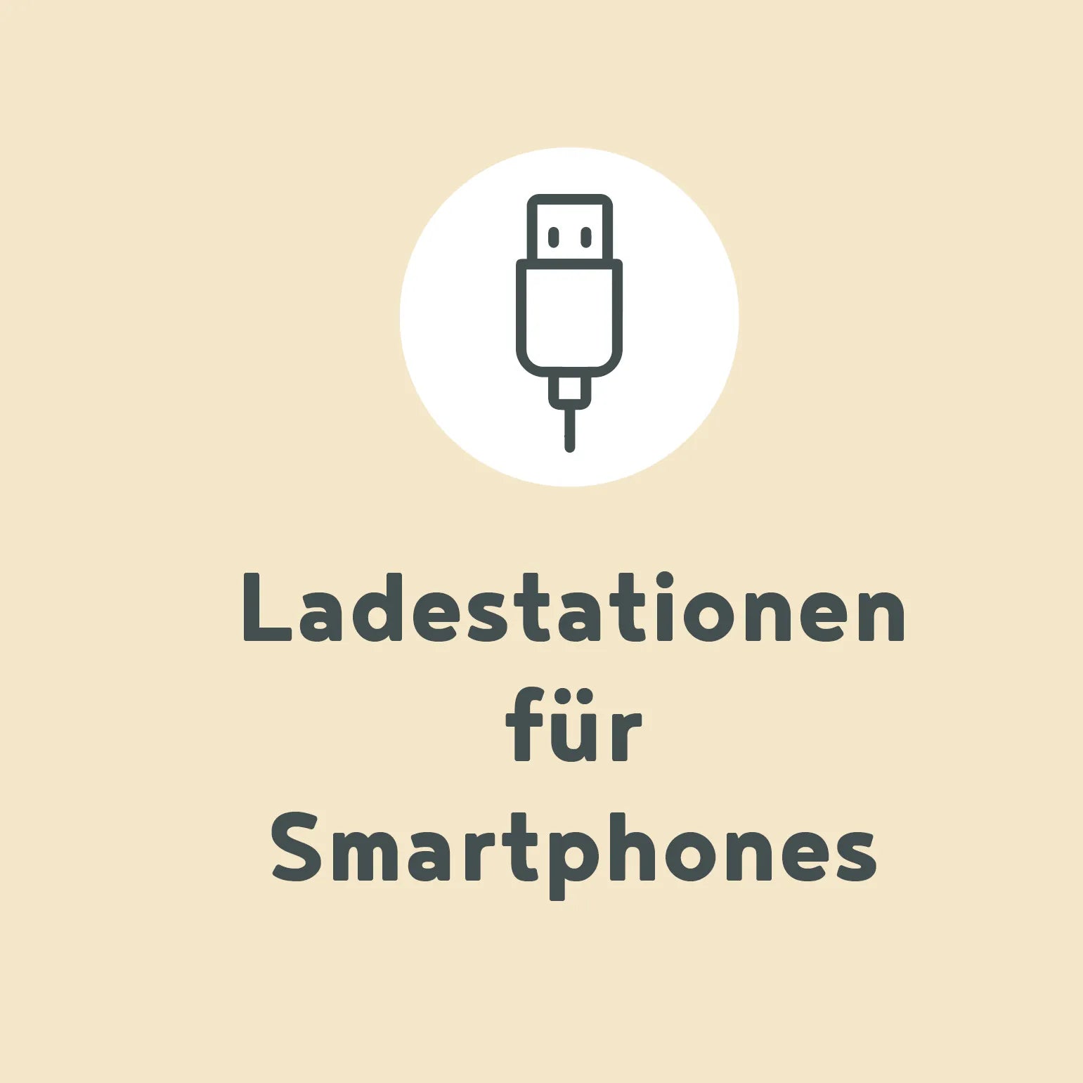 Die Ladenstationen für Smartphones im freys Restaurant.