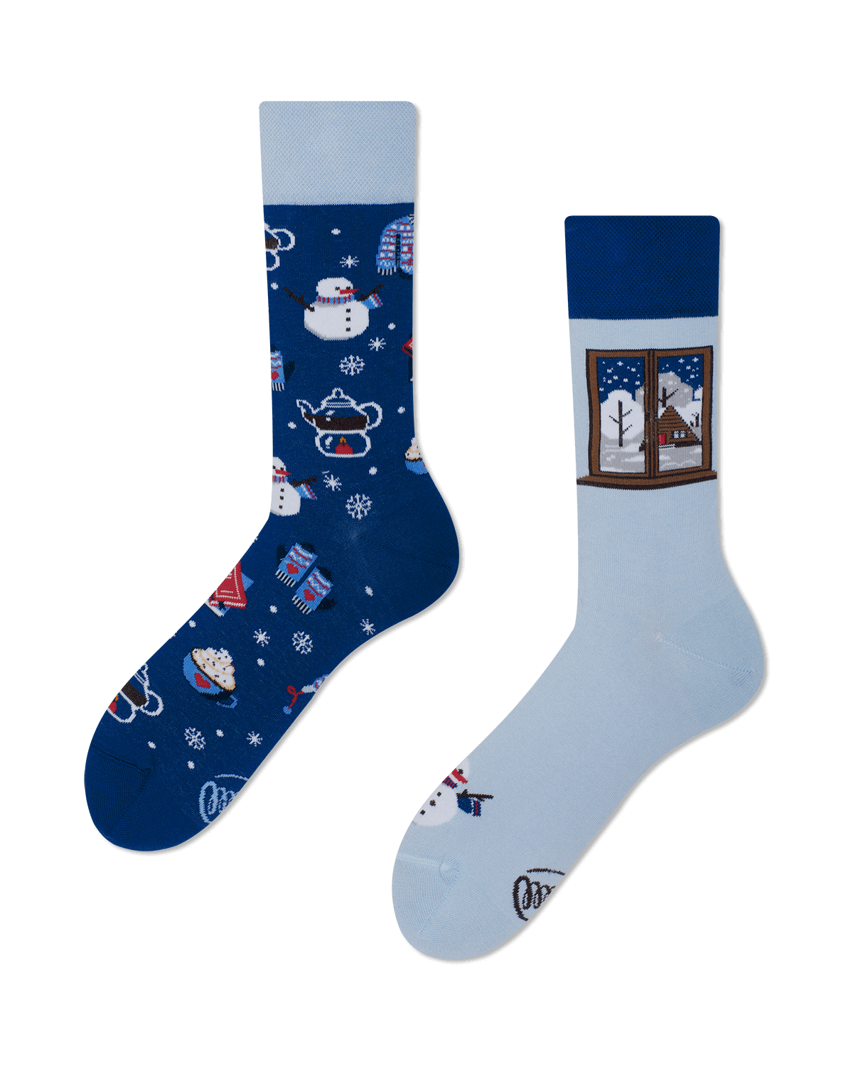 many mornings Socken blau