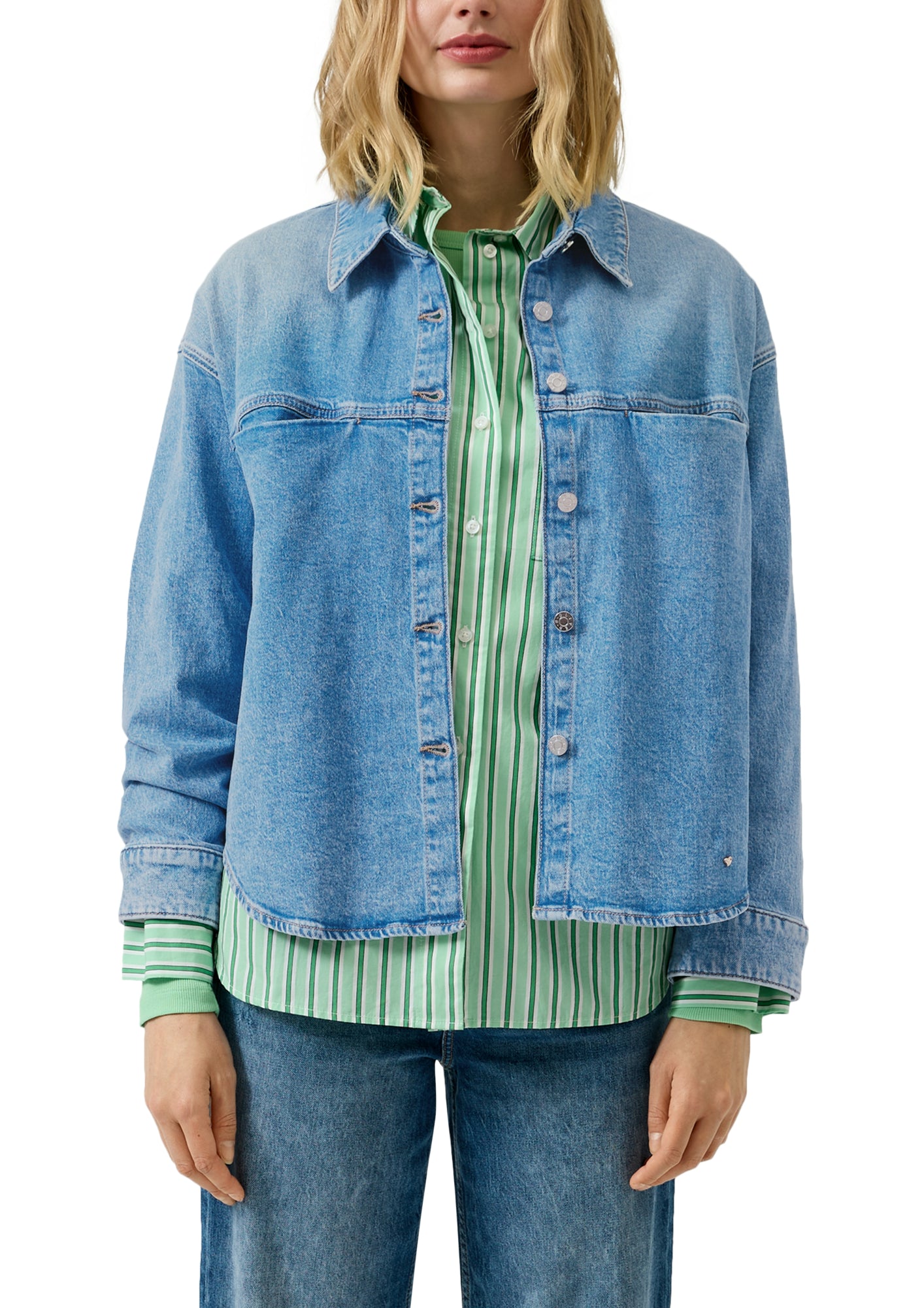 s.Oliver Jeansjacken blau