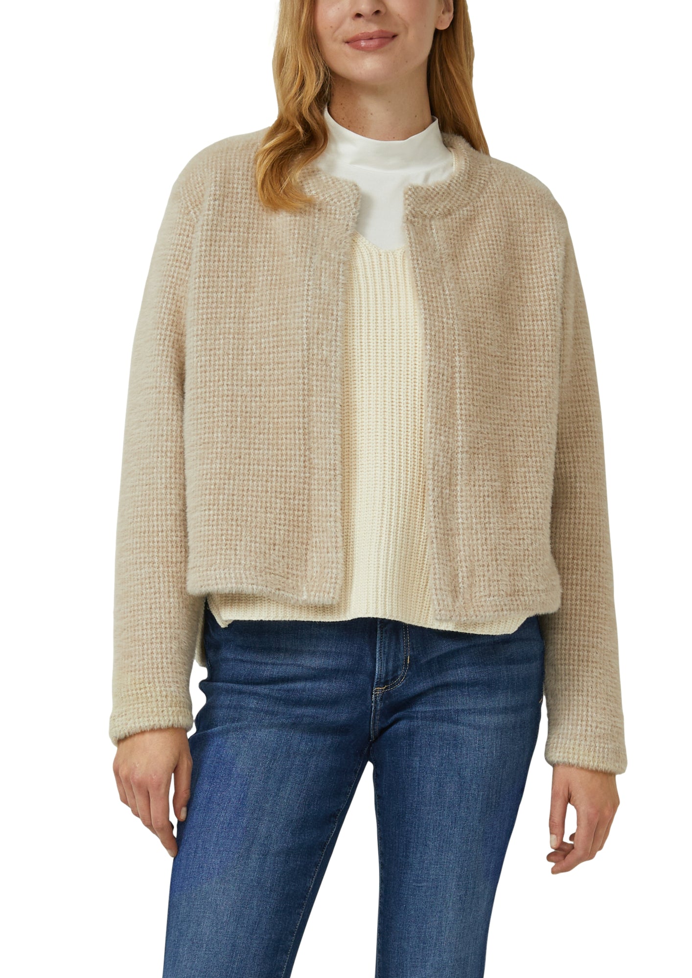 s.Oliver Strickjacken beige