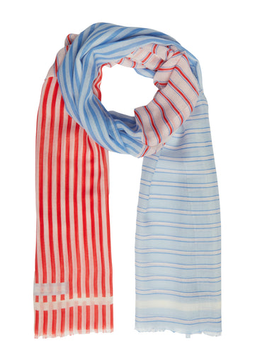 Gestreifter Schal aus Webware