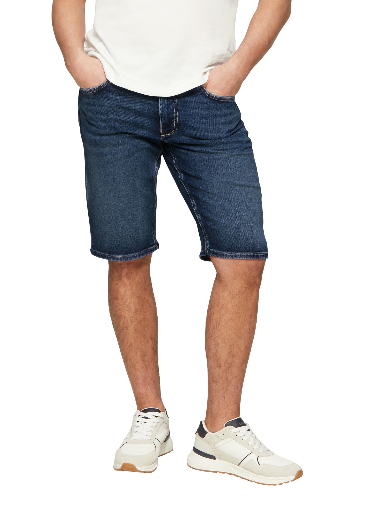 s.Oliver Jeansshorts dunkelblau