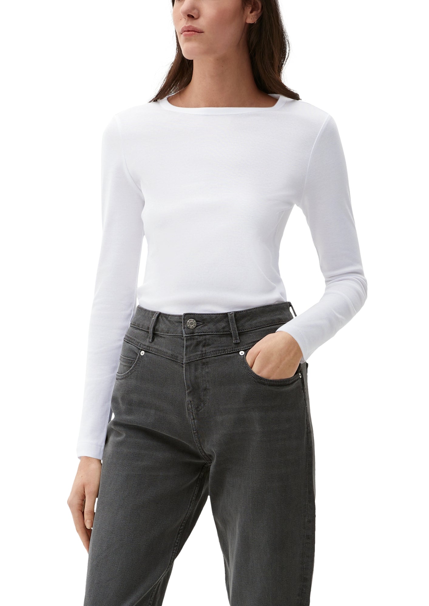 s.Oliver Langarmshirts  weiß