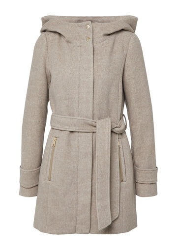 Mantel mit Gürtel im Slim Fit