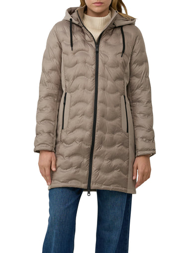 Softshell-Mantel mit Stehkragen