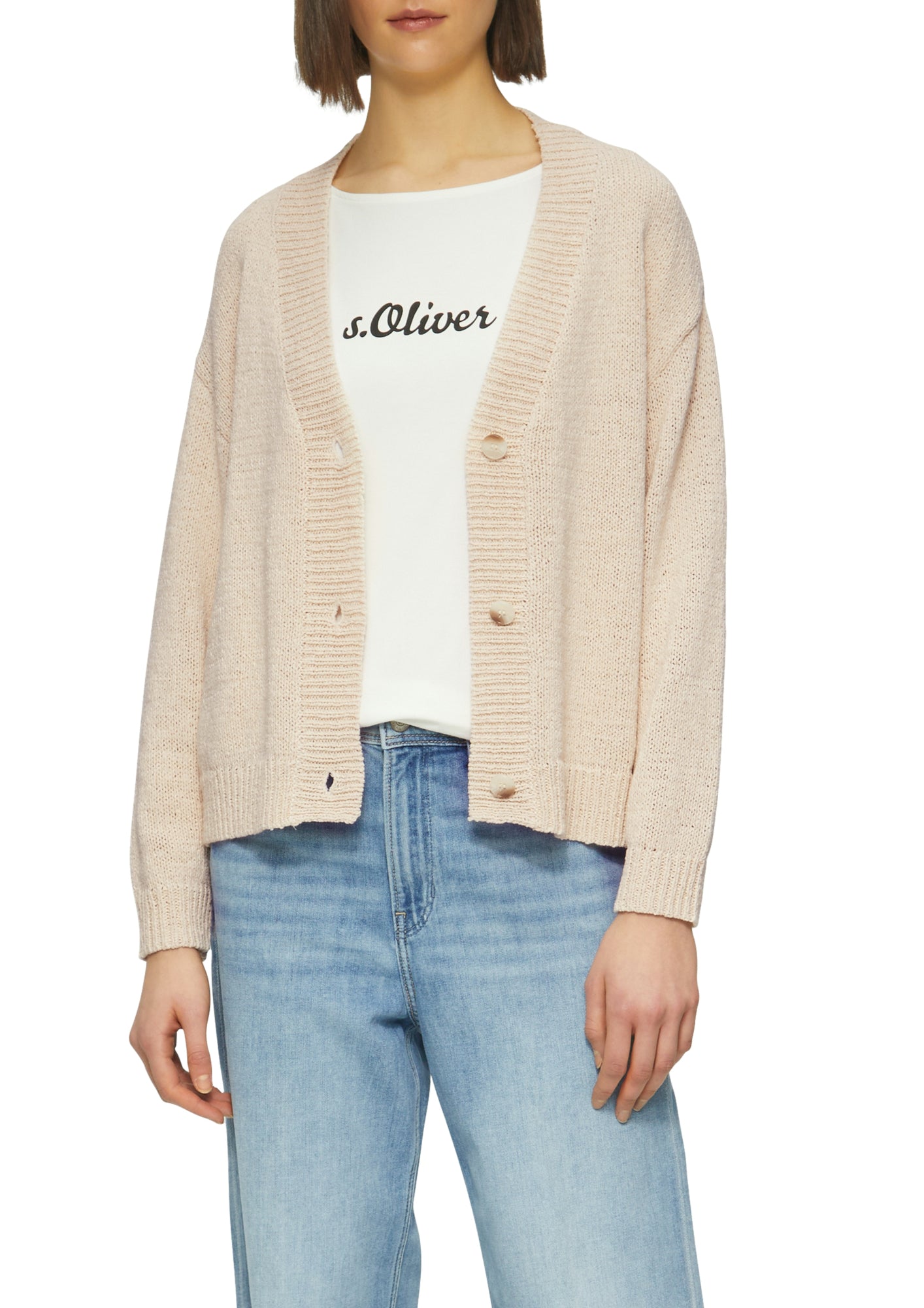 s.Oliver Strickjacken beige