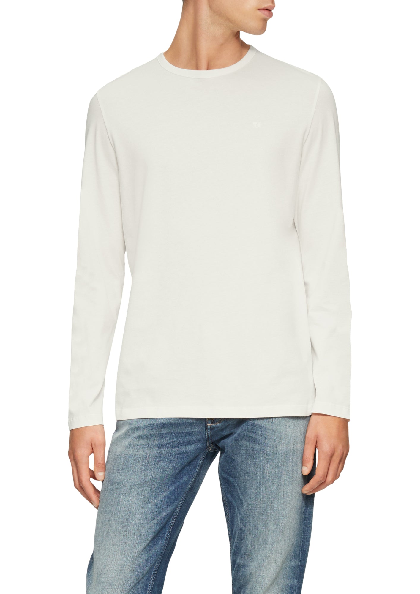 s.Oliver Langarmshirts  weiß