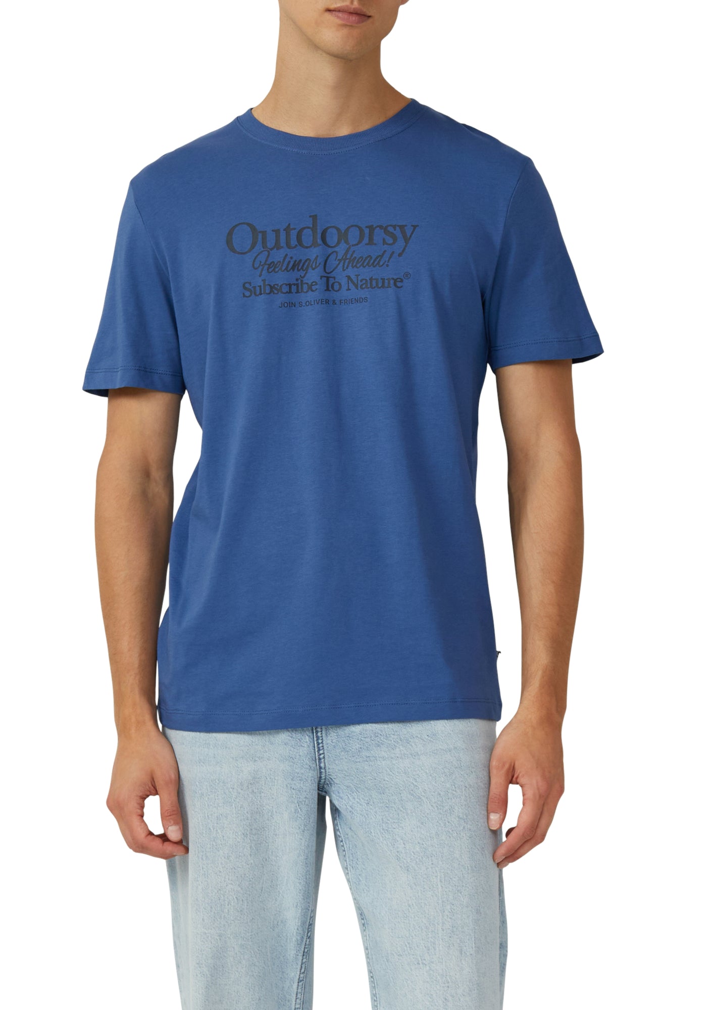 s.Oliver T-Shirts  blau