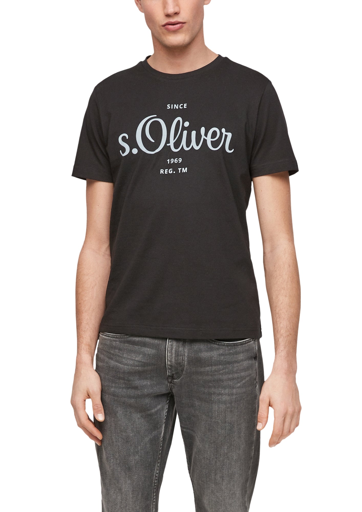 s.Oliver T-Shirts schwarz