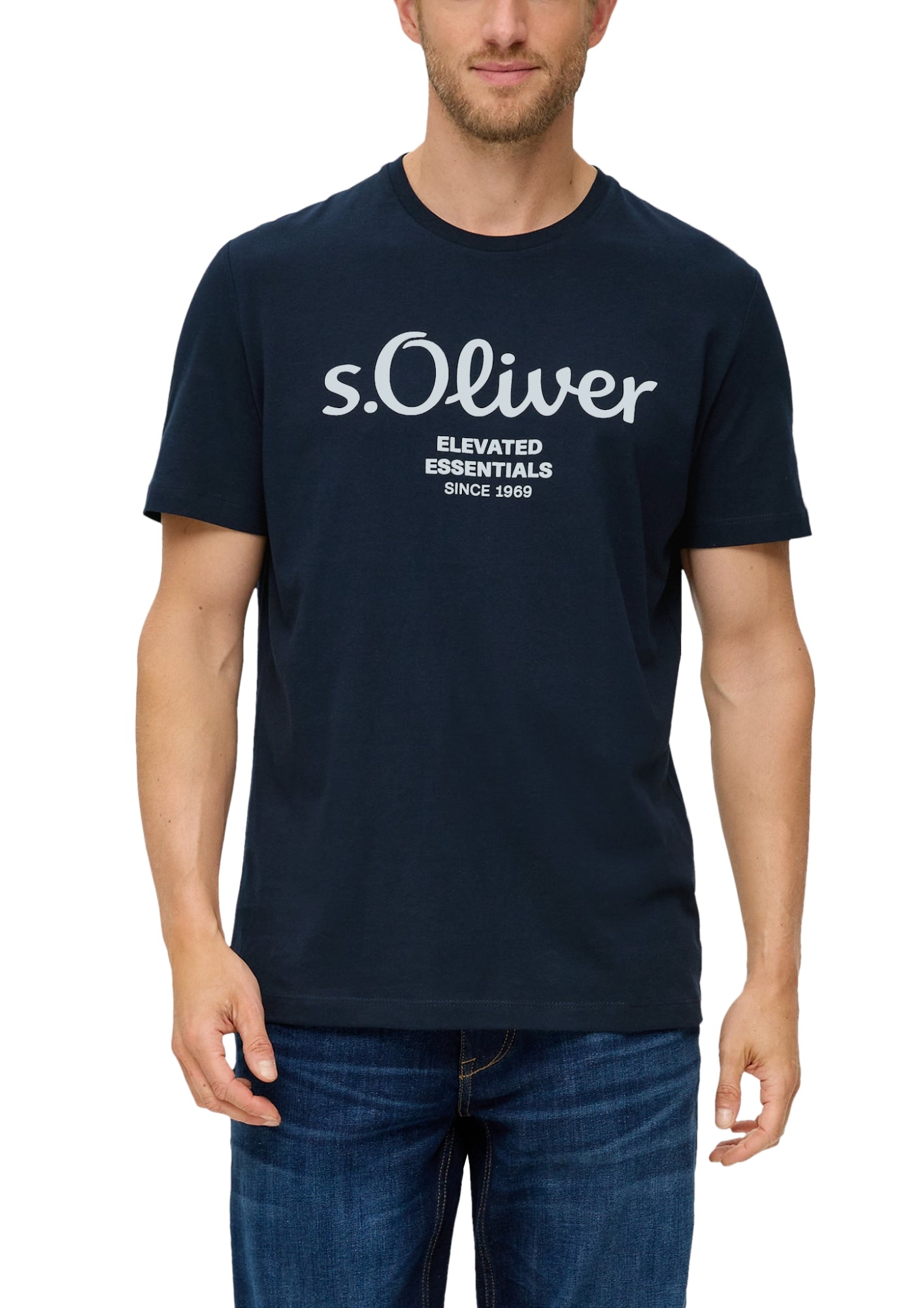 s.Oliver T-Shirts dunkelblau