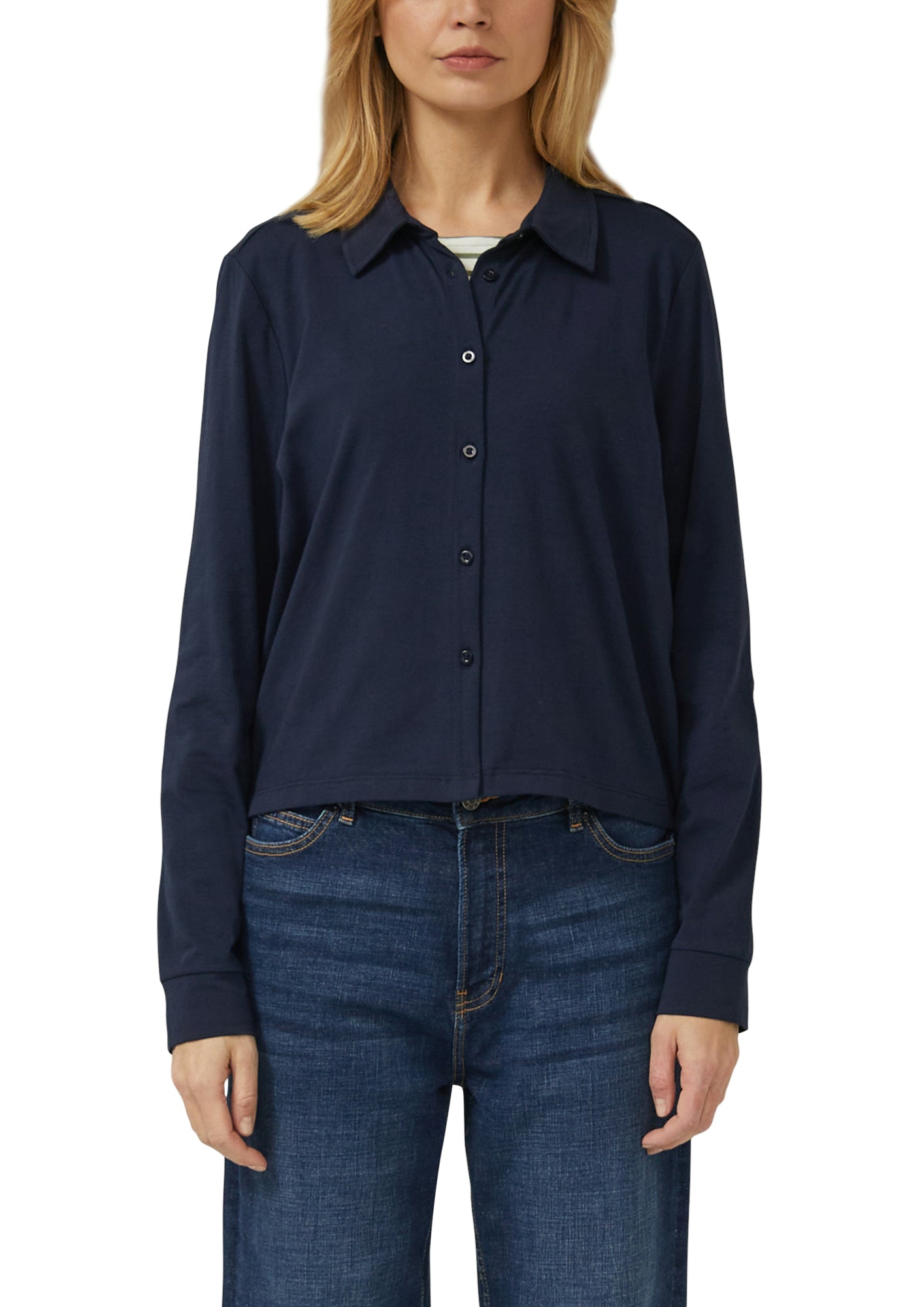 s.Oliver Langarmshirts dunkelblau