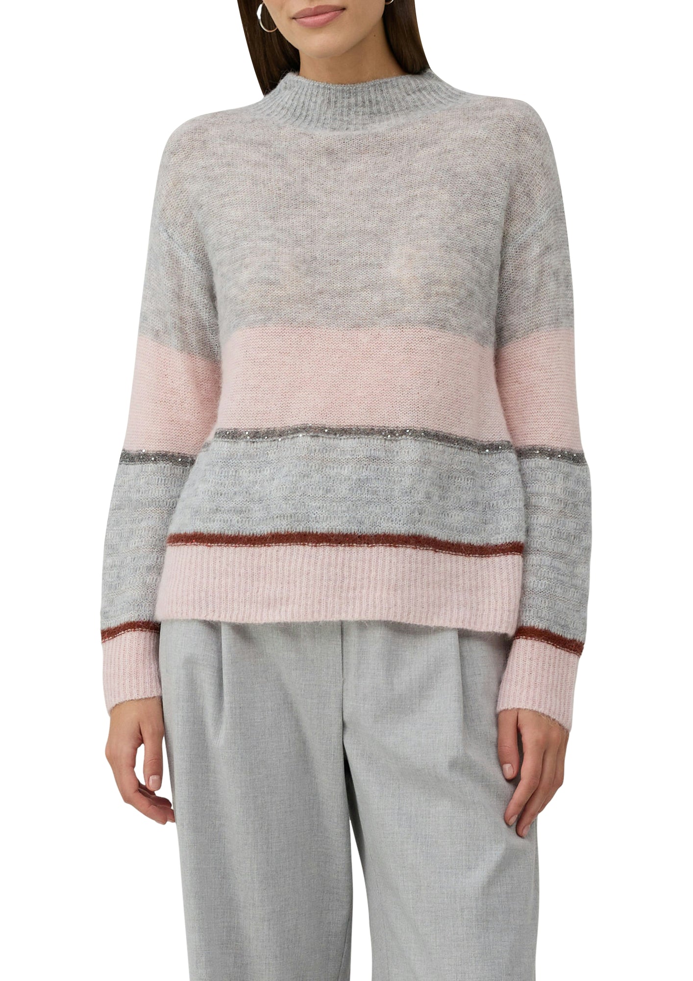 s.Oliver BLACK LABEL Pullover grau