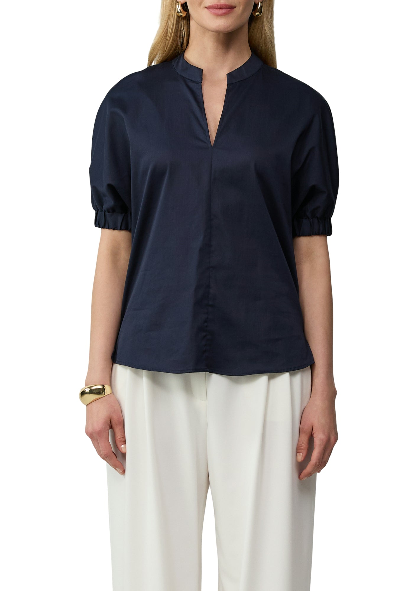 s.Oliver BLACK LABEL Blusen dunkelblau