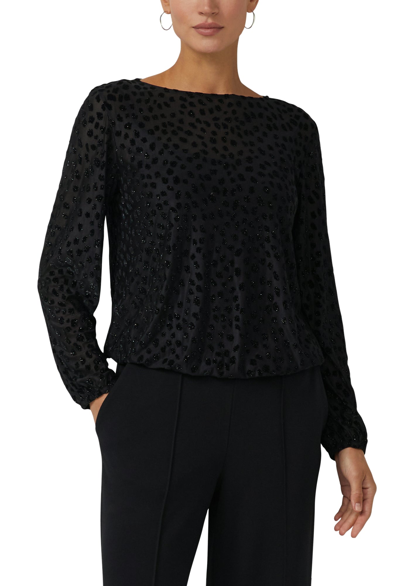 s.Oliver BLACK LABEL Blusen schwarz