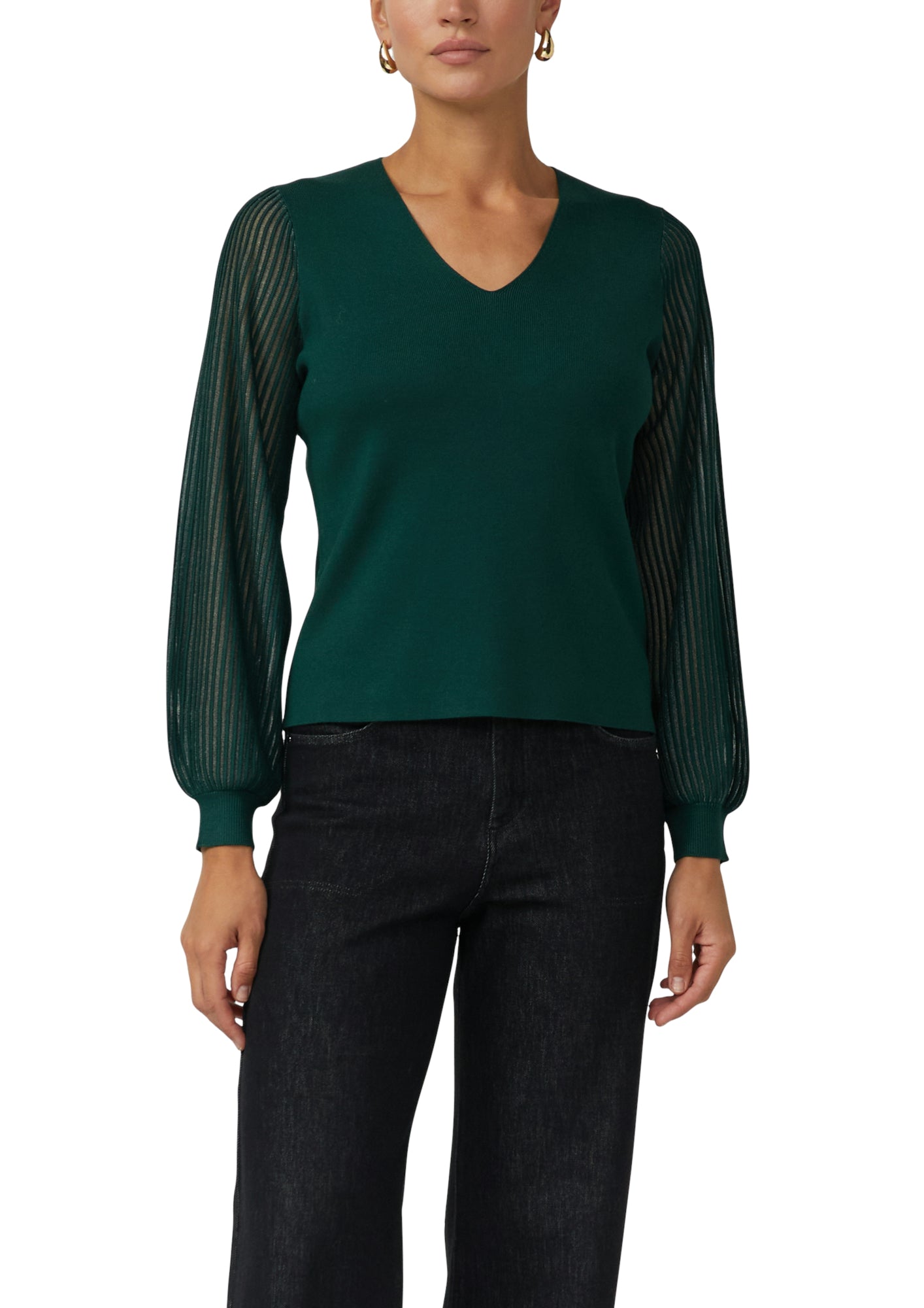 s.Oliver BLACK LABEL Pullover dunkelgrün