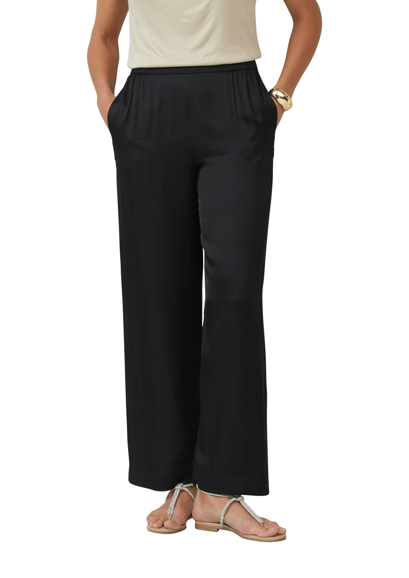 s.Oliver BLACK LABEL Businesshosen schwarz