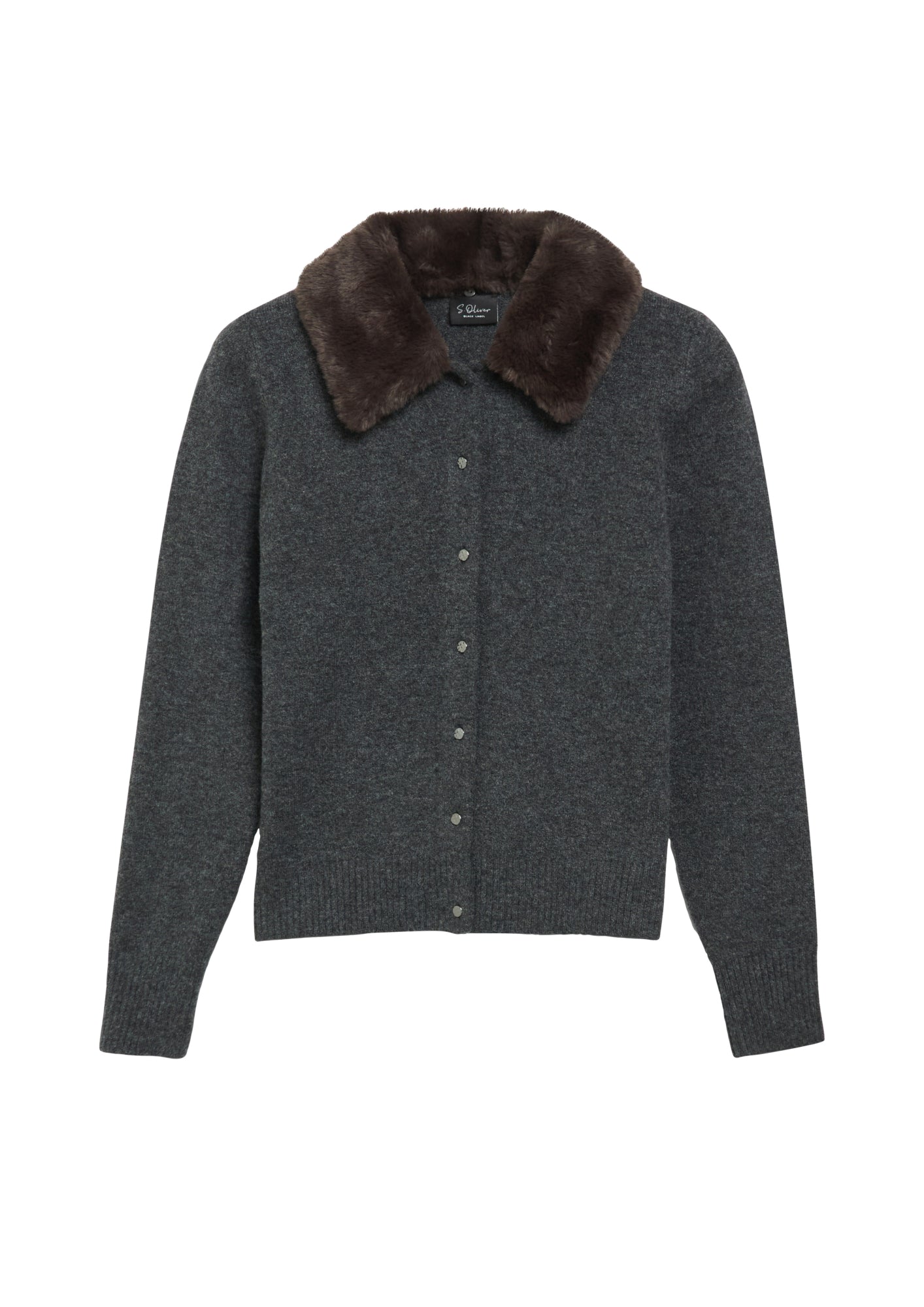 s.Oliver BLACK LABEL Strickjacken grau