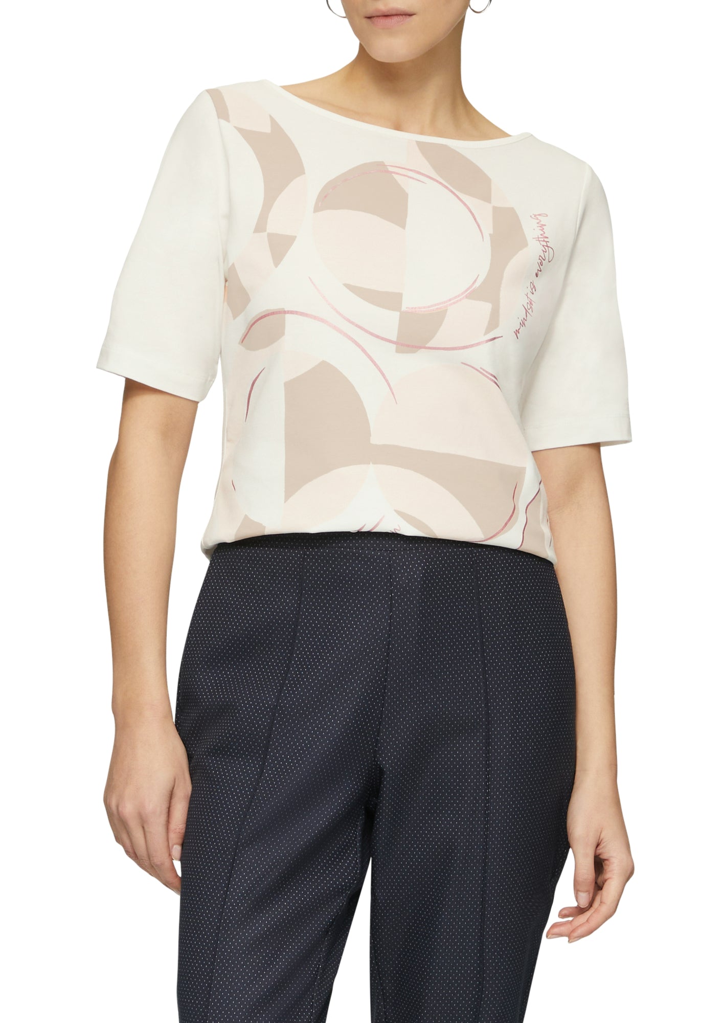 s.Oliver BLACK LABEL T-Shirts creme