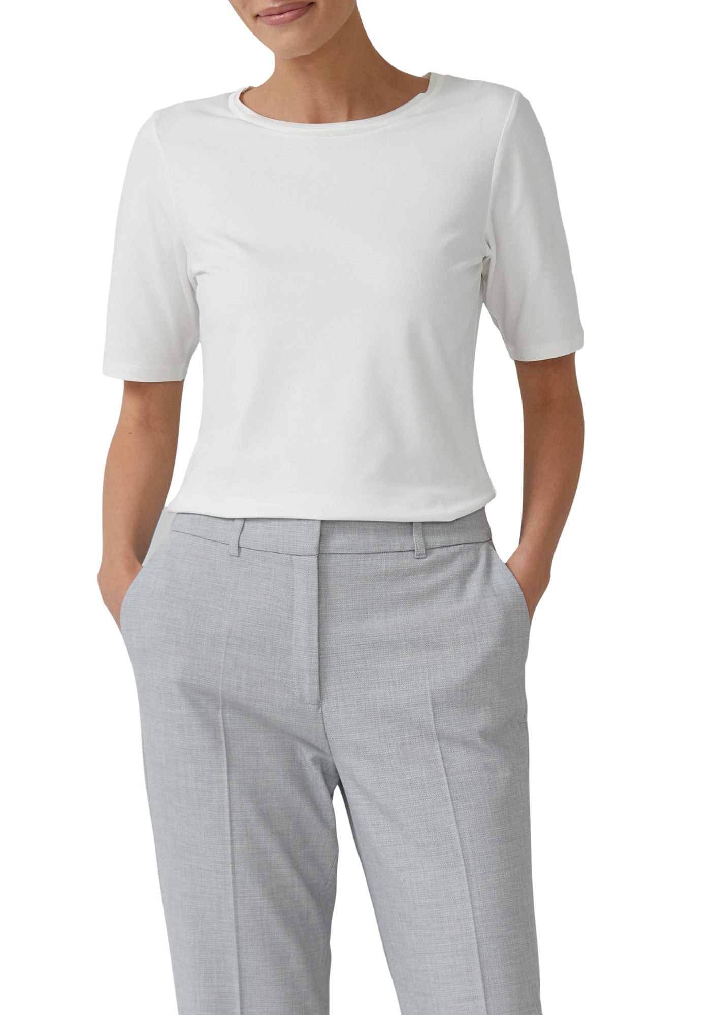 s.Oliver BLACK LABEL T-Shirts creme