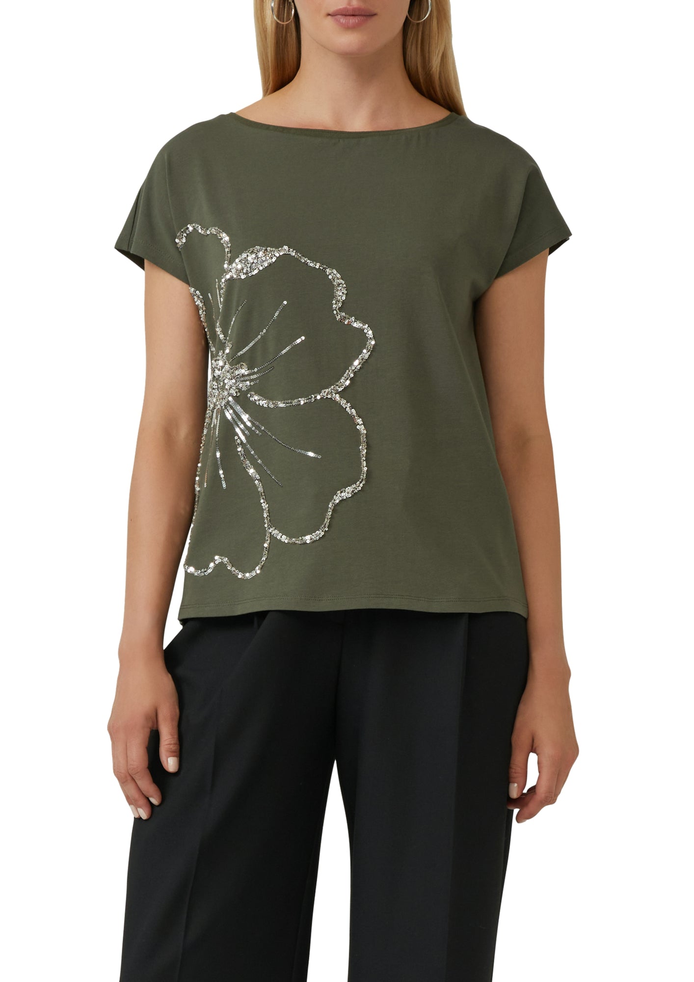 s.Oliver BLACK LABEL T-Shirts oliv