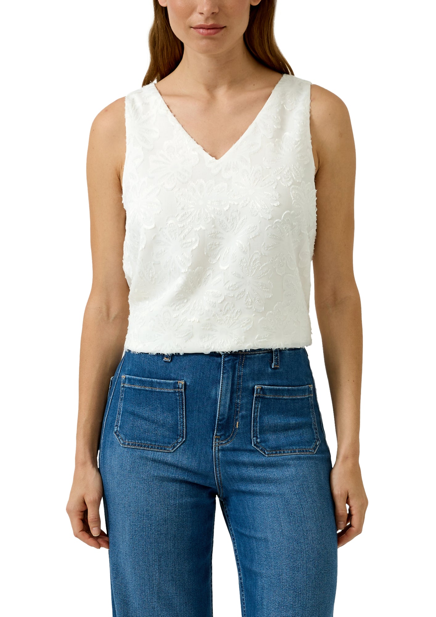 s.Oliver BLACK LABEL Tops weiß
