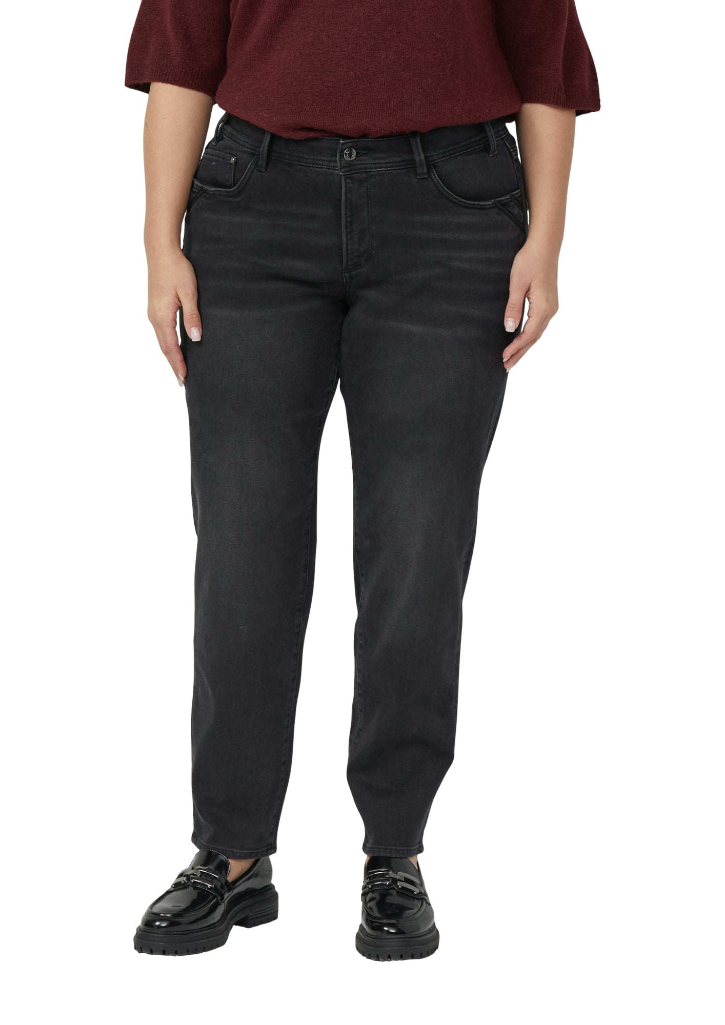 s.Oliver PLUS Businesshosen schwarz