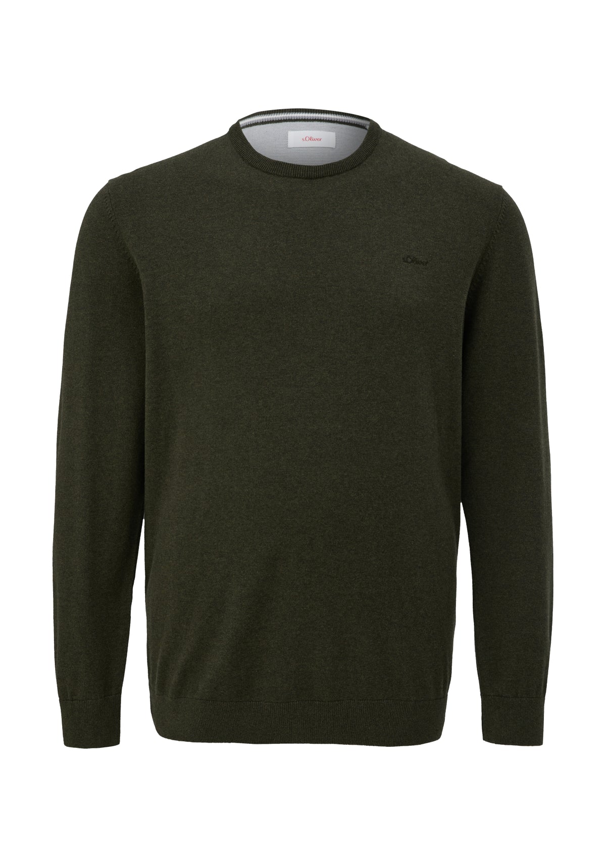 s.Oliver PLUS Pullover dunkelgrün