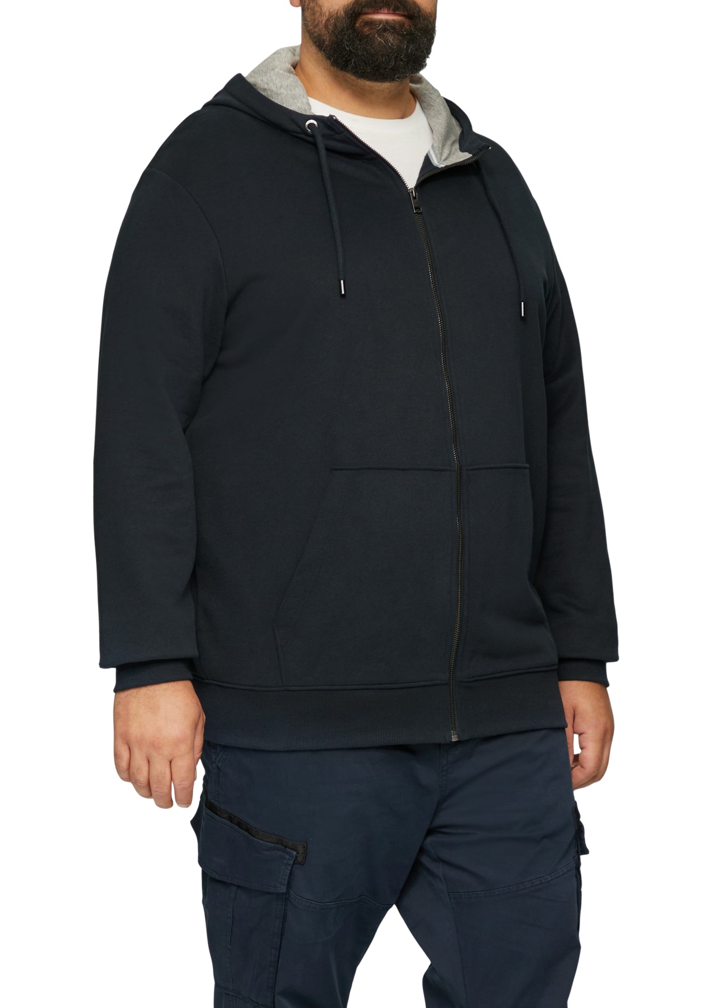 s.Oliver PLUS Shirtjacken dunkelblau