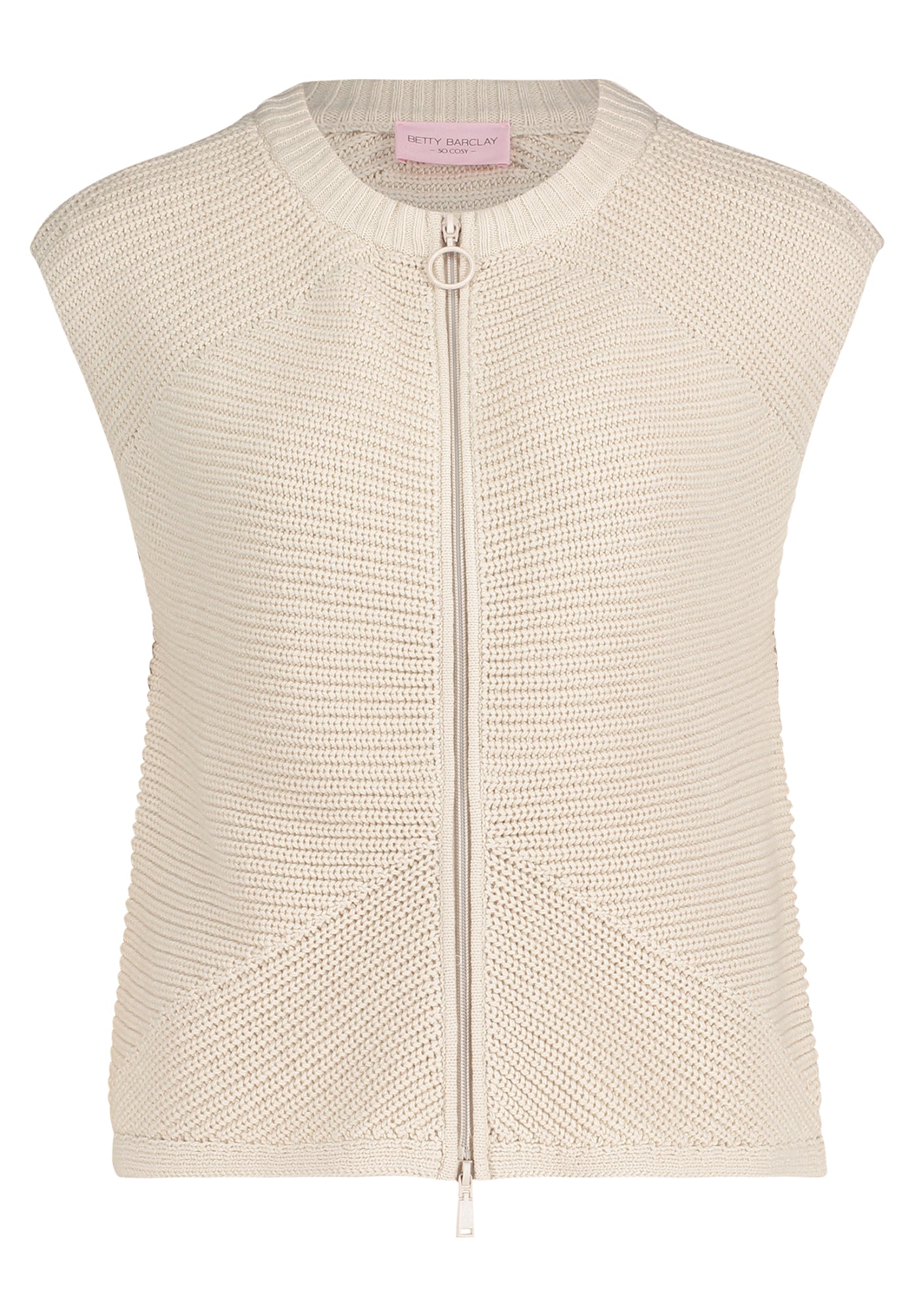 so cosy Strickjacken beige