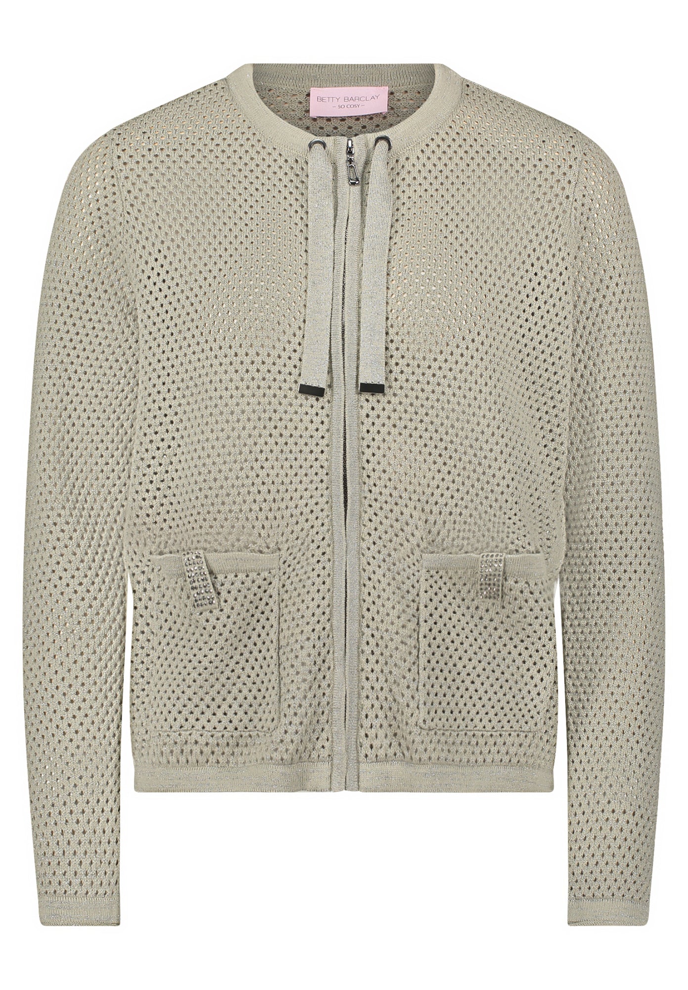 so cosy Strickjacken beige