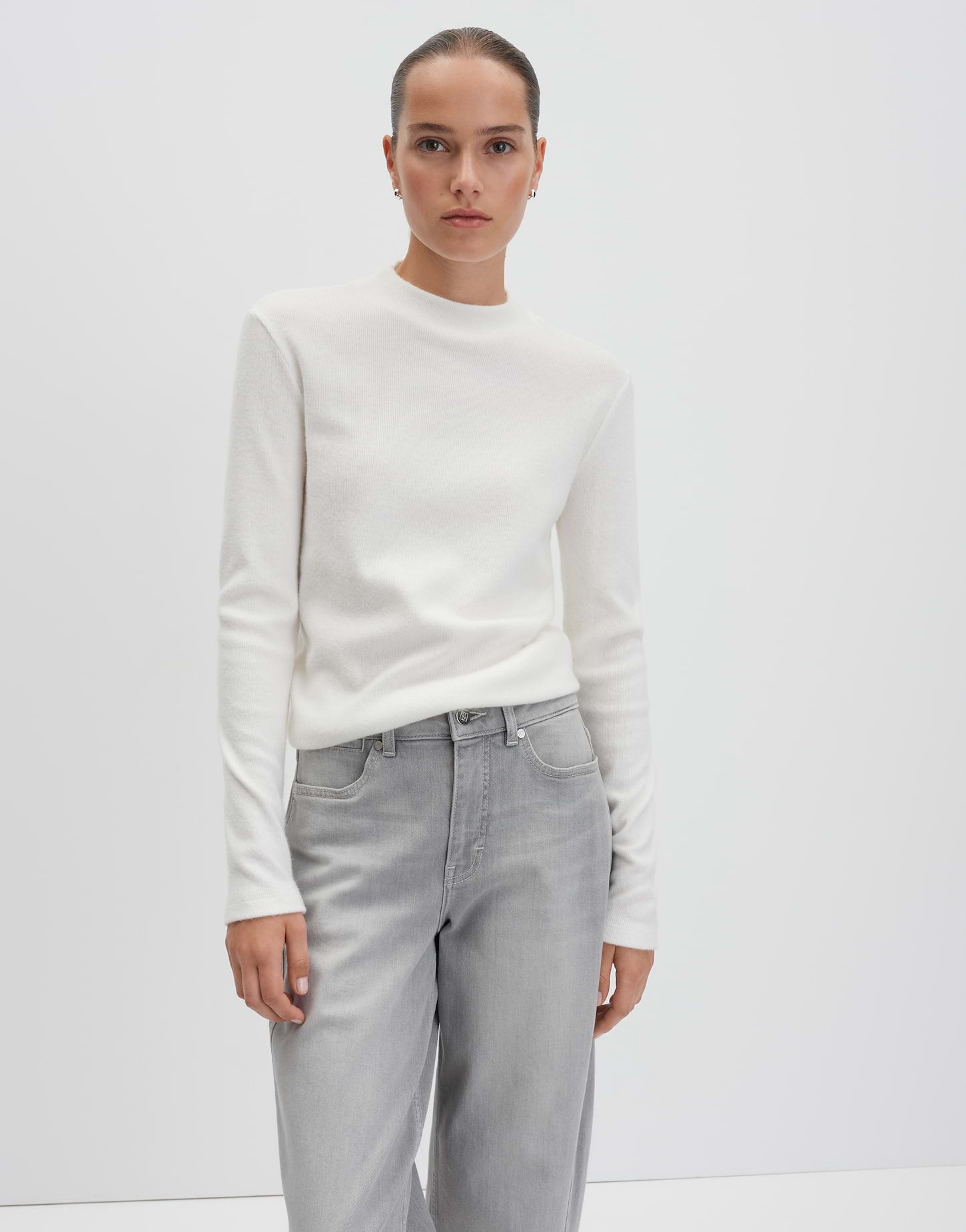 someday Langarmshirts weiß