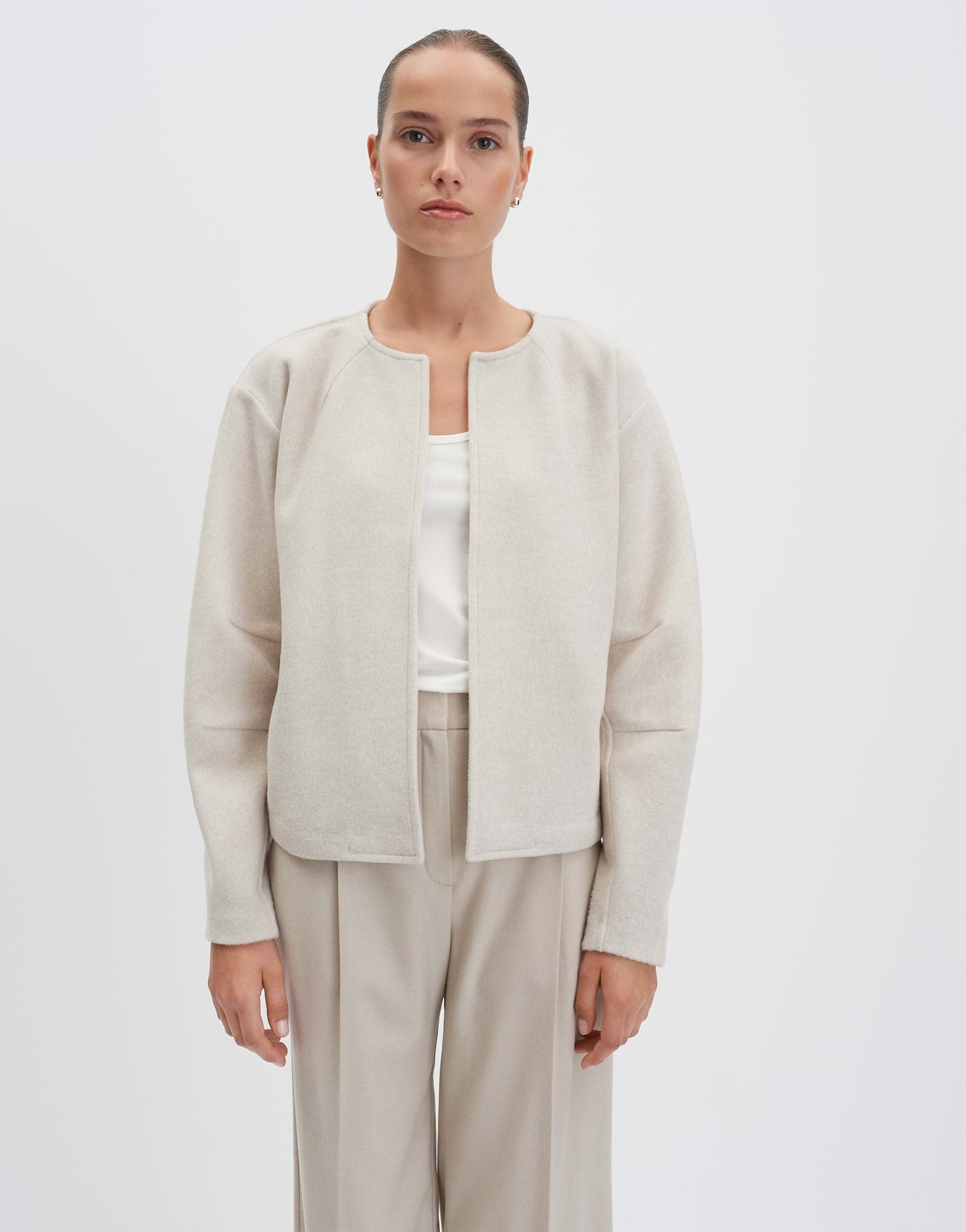 someday Sweatjacken  beige